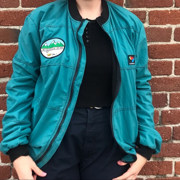 Blue jacket w/patch - Picture 1 of 2